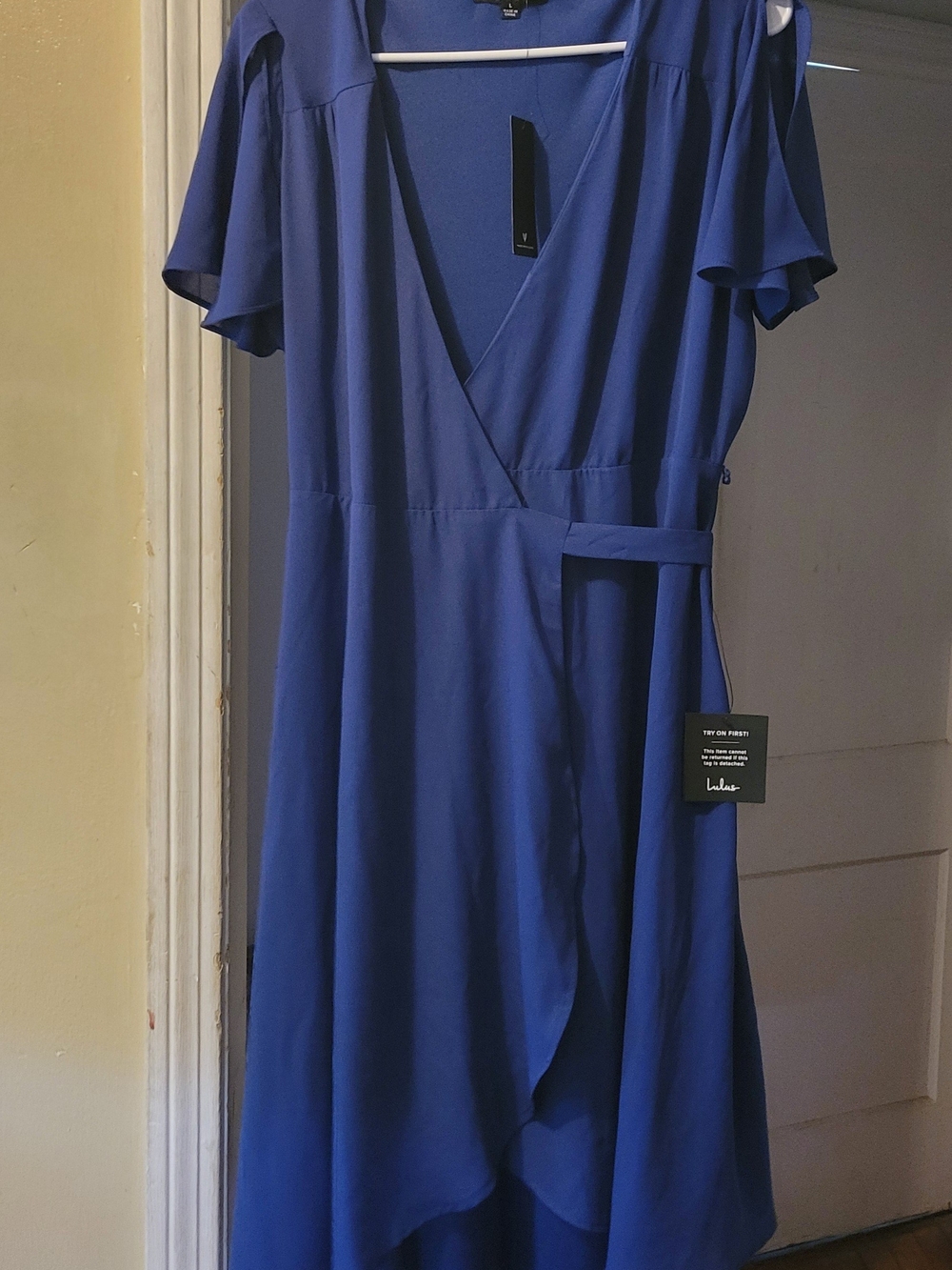 Lulu's Cobalt Blue Wrap Dress